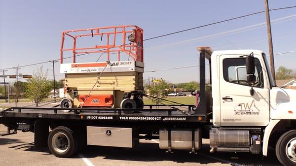 Yes - we haul equipment TOO! Forklifts, Toolboxes, Playhouses, Sheds, and more!  No job is too small and no job is too big!