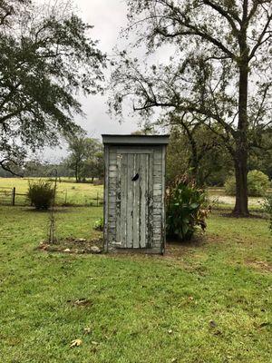 Outhouse (don't worry they have indoor plumbing )