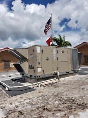 New 12.5 Ton Lennox Package unit Installation at our local Chick fil A!