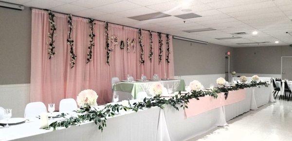 Gorgeous backdrop....let us create a vision for you!