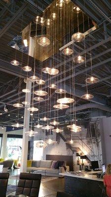 Showroom Suspended Fixtures.