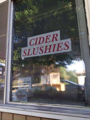 Apple cider slushies