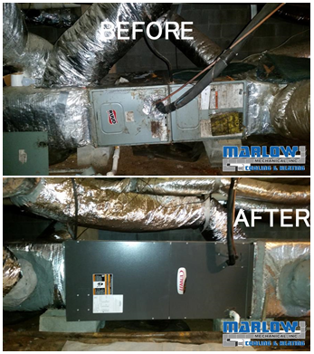 Lennox Air Handler - An example of the high-quality work that Marlow Mechanical employees put in to every job.