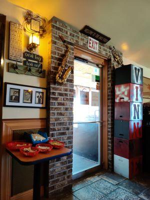 Nicely decorated dining area