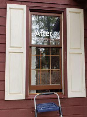 Window we stained after