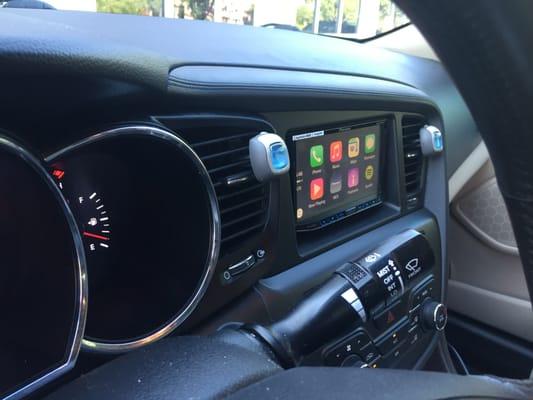 Apple Carplay receiver integration for Tamisha (her review of our work is on our Facebook page).