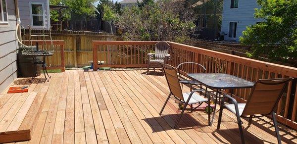 That tome of the year pressure  treated pine deck