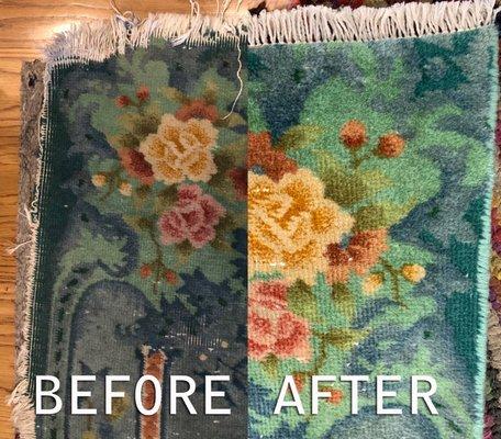 Our museum quality rug restoration.