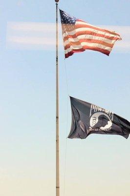 Flags from the forth floor