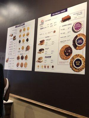 Cookie menu