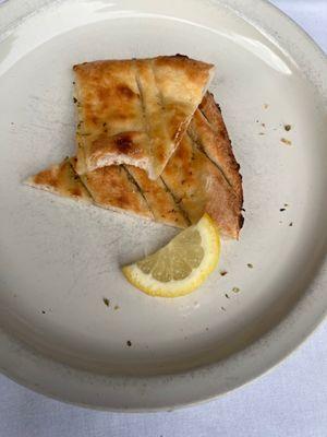 Focaccia and lemon