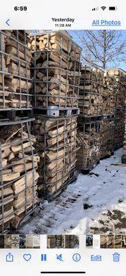 All our firewood 
Dried in a cages!!!