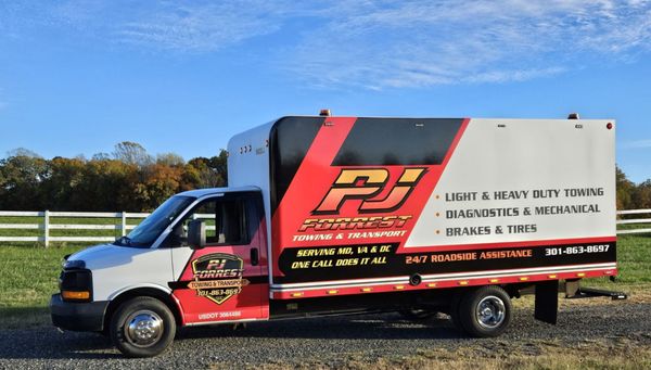 PJ Forrest Mobile Fleet Repair Unit.  24hrs a day 7 days a week.