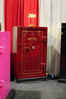 Burgundy/Gold Color way on Hall's Safe Deluxe 40x66x26 Stage 1 Photo was take at the 2013 Sportsman Expo at Cal-Expo.