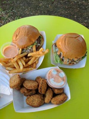 To Guac-ing Dead, Fries and Pickles. See the happy face