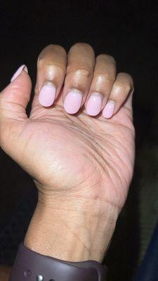 New growth but nails still look a bit maintained and clean . Cuticles still look decent as well .