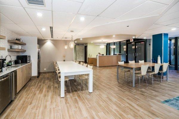 Home Holders office is in suite 7-400 a coworking office space with a professional style lobby.