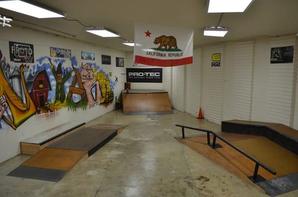 The Barnyard mini-skatepark.