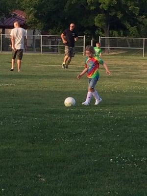 Soccer at lockridge park through city of roseville