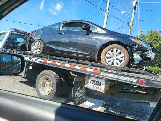 Vehicle recovered from woods