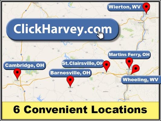 6 Convenient Locations