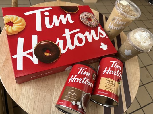 my haul!! taking some Tim Hortons home with me to CA