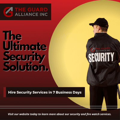 Hire security services in 7 business days.