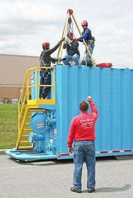 Confined Space Rescue Refresher Course overseen by TekSolv Rescue Services Supervisor Doug Myers.