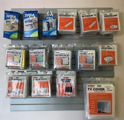 TV Covers, Zip lock bags, and much more!