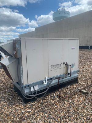 Rooftop unit we replaced.