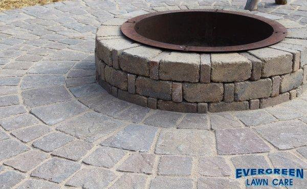 Paver patio and fire pit for those perfect fall nights!