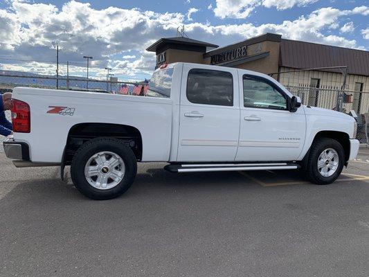 My new truck!! Chevy Silverado. Low mileage. Only one owner