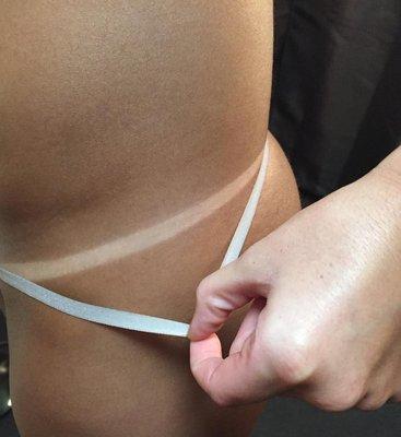 Actual spray tan client, beautiful results!