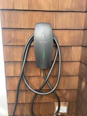 Outdoor tesla charger