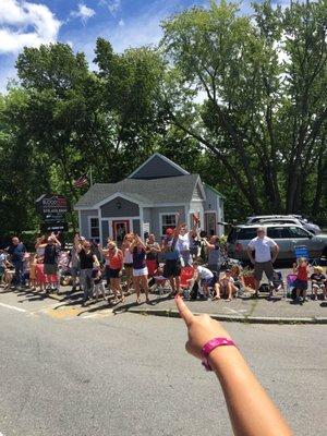 Our awesome fans during the Pepperell 4th of July Parade in Pepperell MA (2016)