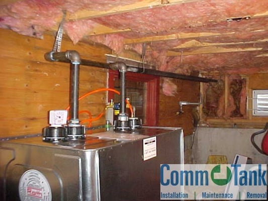 This is a Roth oil tank that was installed in a basement.