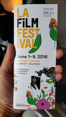 2016 L.A. Film Festival Program - event has moved to @CulverCity this year (06/01/16). #MovieMagic