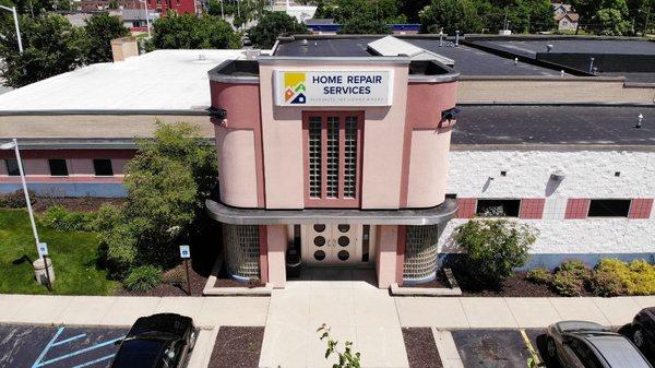 Front view of Home Repair Services Building