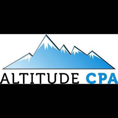 Altitude CPA logo - blue mountains on a white background.