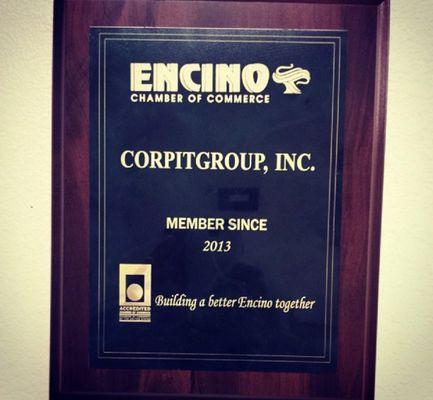 CorpITGroup has been a part of Encino Chamber of Commerce since 2013