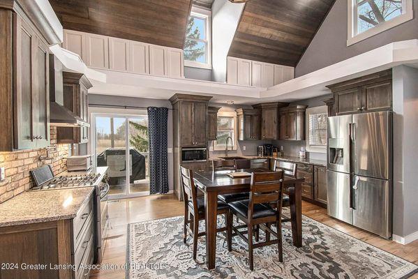 Custom kitchen and trim.