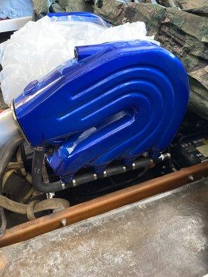 Candy blue marine headers