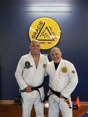 My friend Royce Gracie stopping by to visit our scholl in Reno!