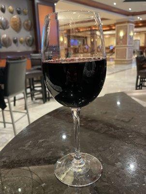 A simple glass of Cabernet