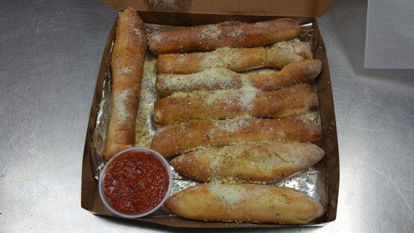 Garlic parmessan breadstix,  great with marinada sauce , ranch.