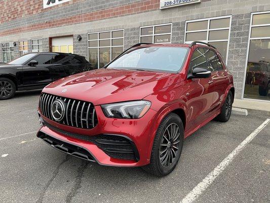 Mercedes Benz GLE53 with XPEL ULTIMATE PLUS paint protection film.