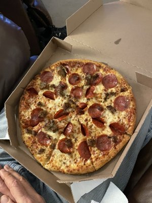 Pepperoni and sausage