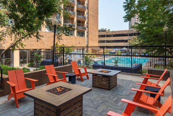 Outdoor lounge area