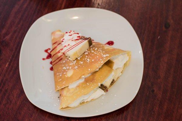 The very shareable Cheesecake Crepe.