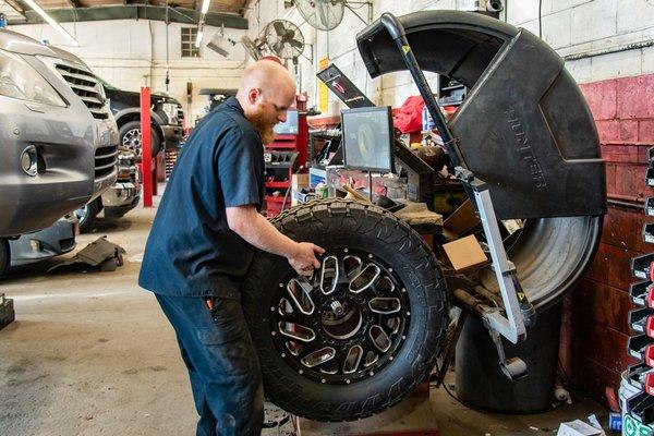 We offer tire balancing services!